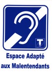 logo international boucle d'induction magnétique pour malentendants